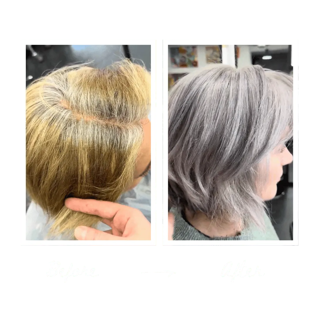 Prima e dopo Grey Blending — Marta · 48