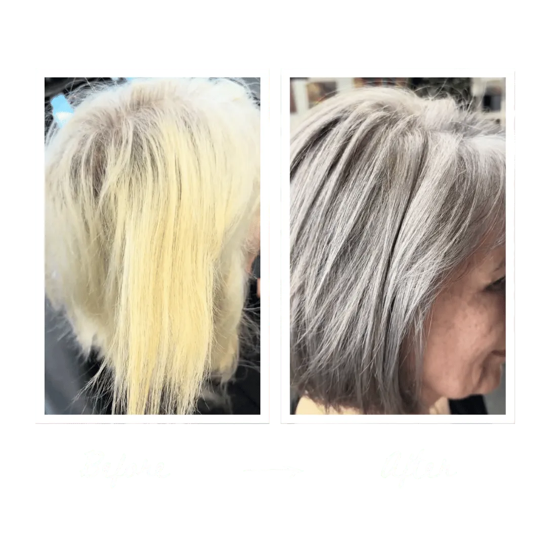 Prima e dopo Grey Blending — Laura · 45