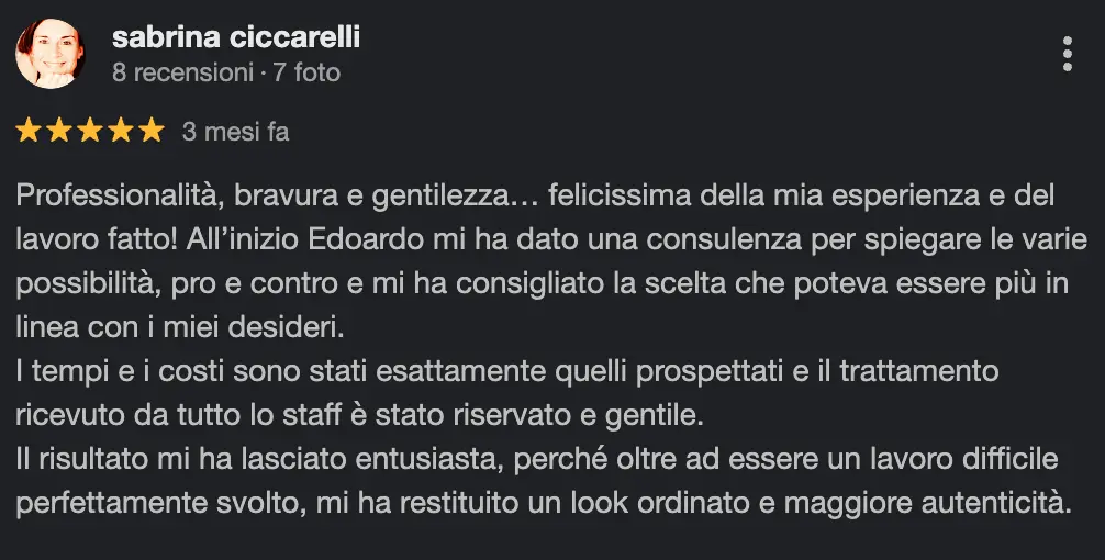 Recensione cliente Grey Blending