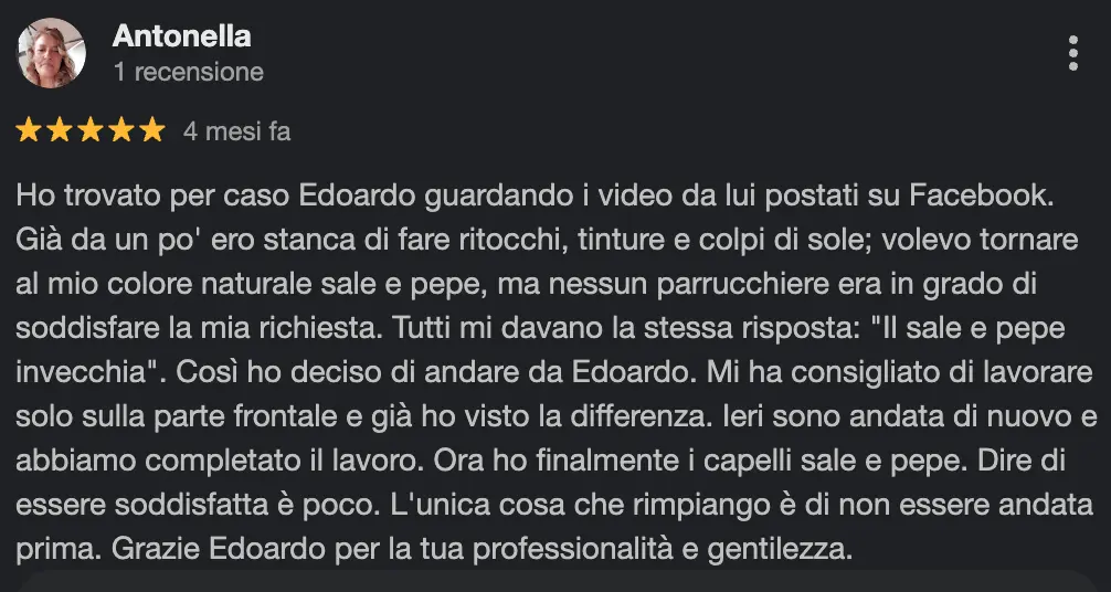 Recensione cliente Grey Blending