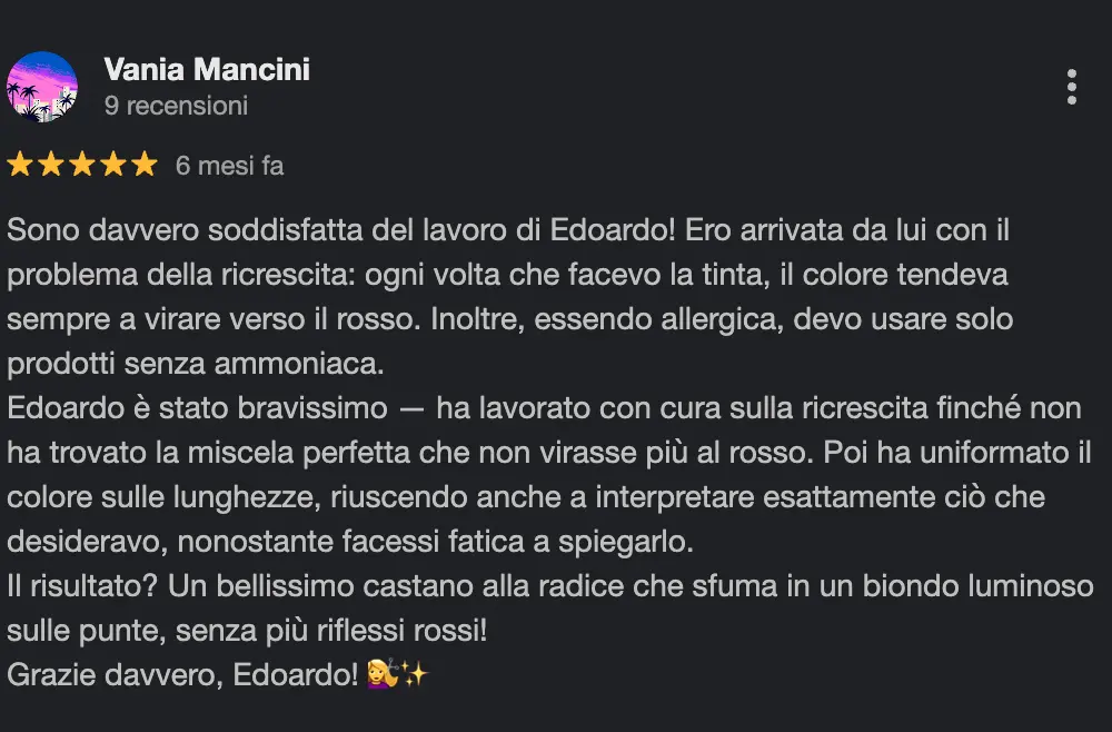 Recensione cliente Grey Blending